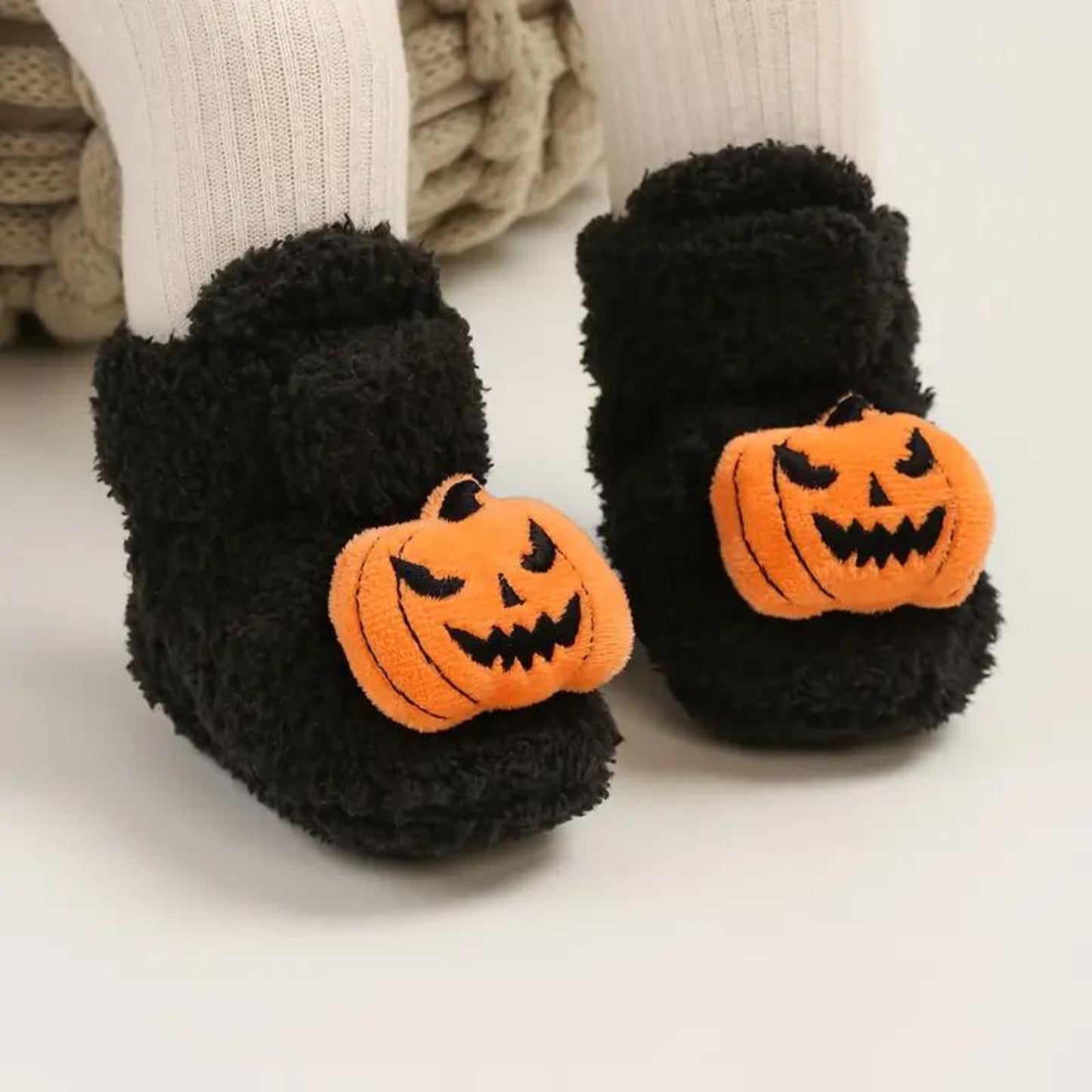 Baby Booties Slippers Childrens Fleece Soft Plush Halloween - Image 5