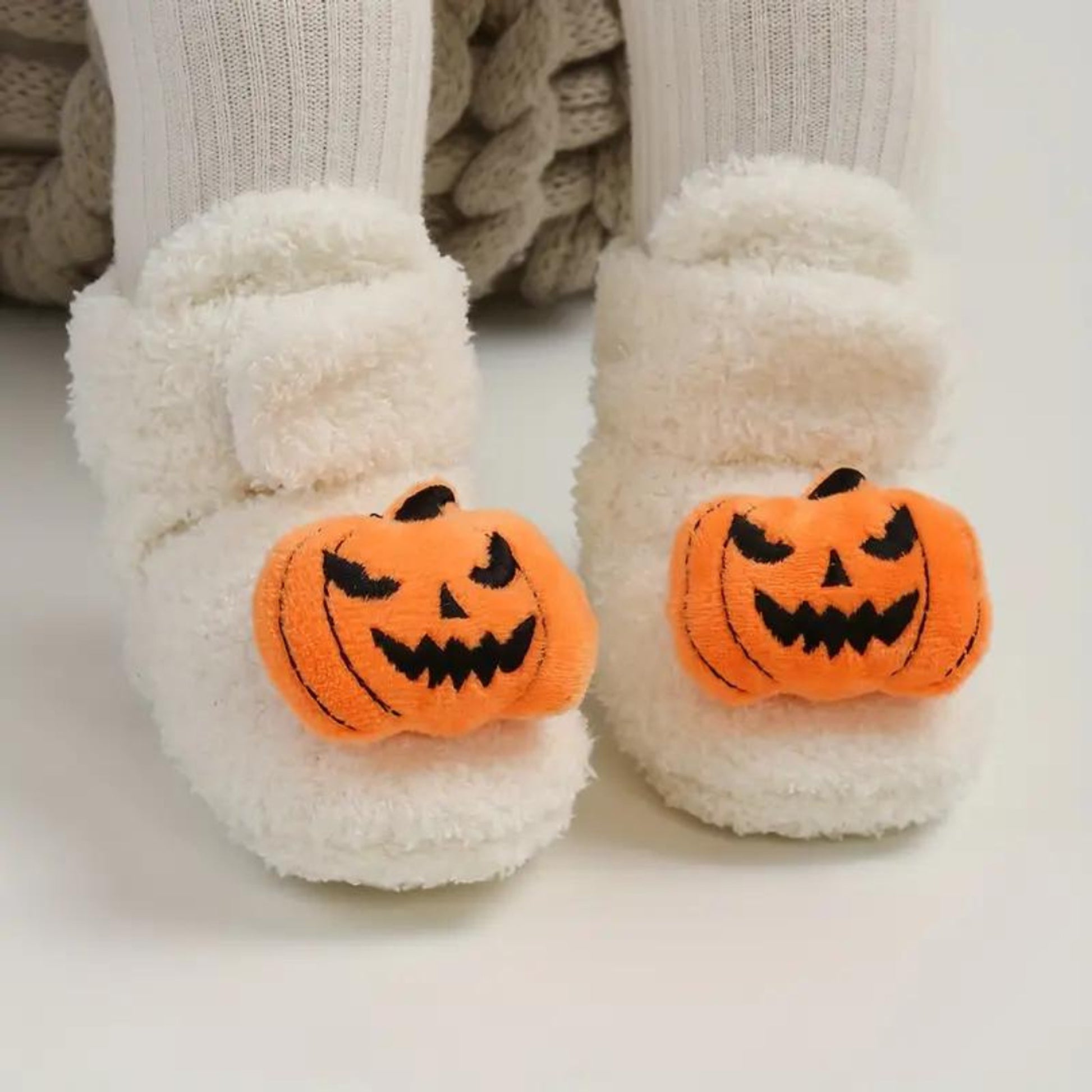 Baby Booties Slippers Childrens Fleece Soft Plush Halloween - Image 6