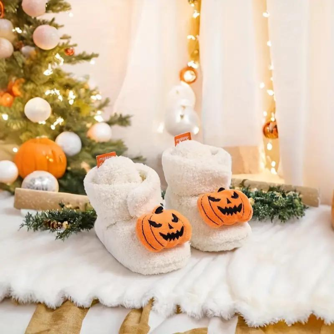 Baby Booties Slippers Childrens Fleece Soft Plush Halloween - Image 2