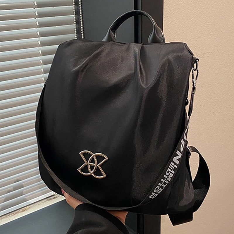 Backpack Anti-Theft Stylish Nylon Convertible - Image 1