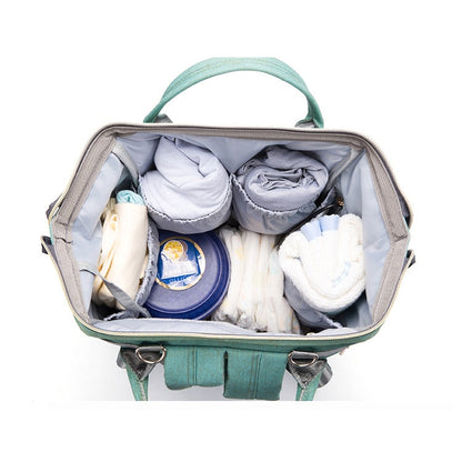 Backpack Insulated Diaper Bag Baby Stroller USB Travel - Image 18