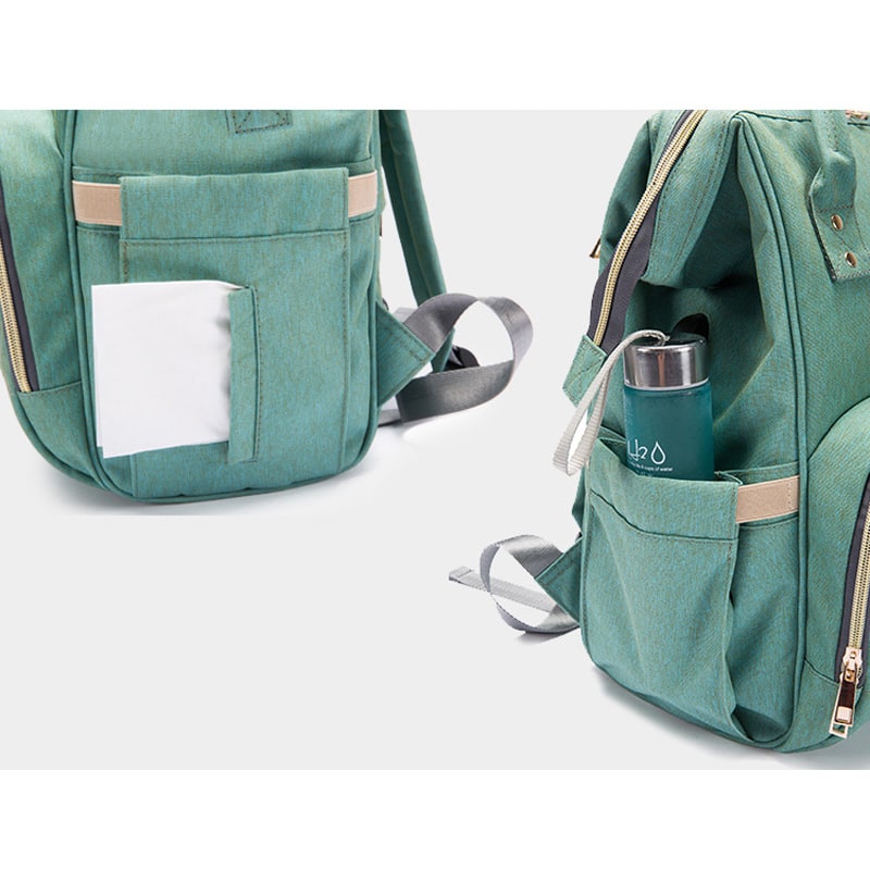 Backpack Insulated Diaper Bag Baby Stroller USB Travel - Image 23