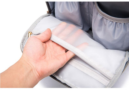 Backpack Insulated Diaper Bag Baby Stroller USB Travel - Image 9
