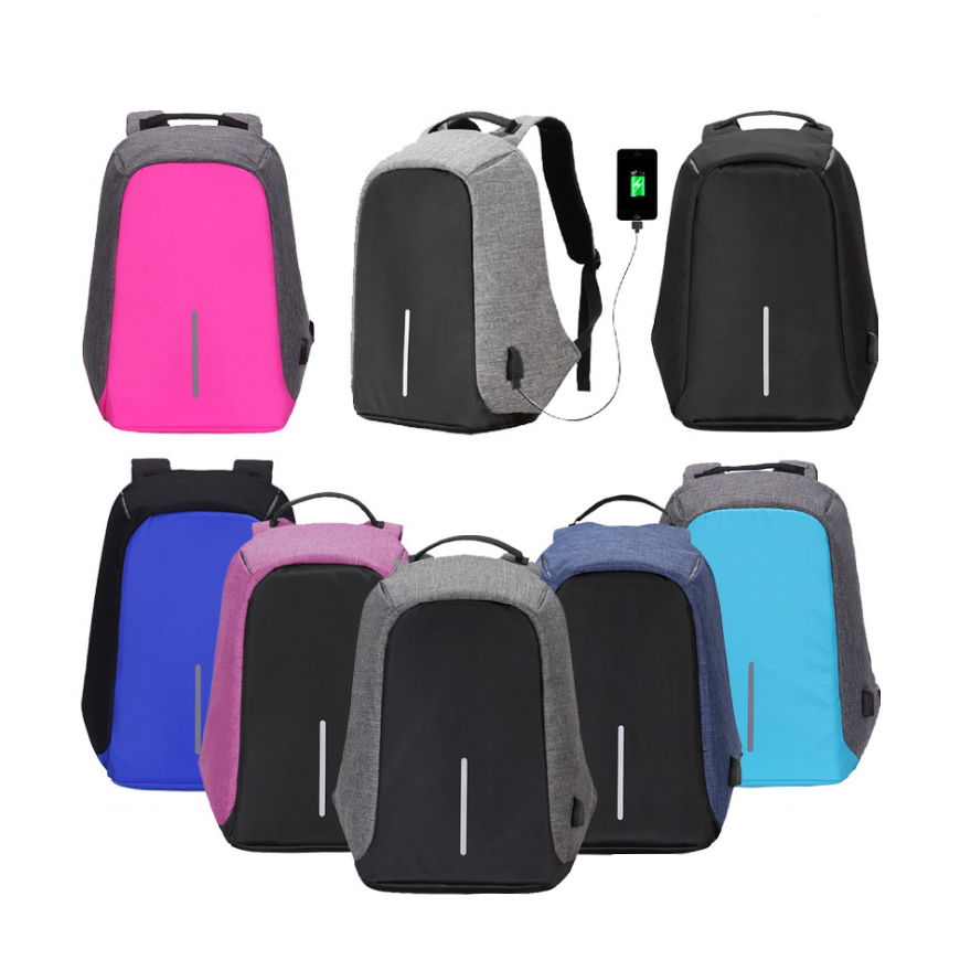 Backpack Laptop Bag Commuter Anti-Theft USB Charging Water Resistant - Image 12