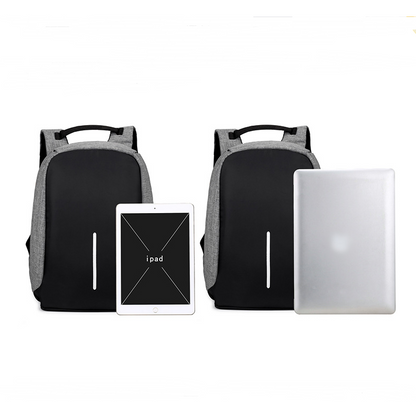 Backpack Laptop Bag Commuter Anti-Theft USB Charging Water Resistant - Image 7