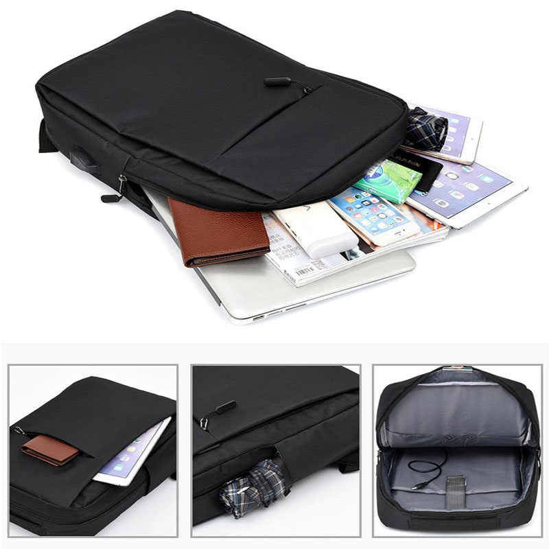 Backpack Laptop Bag USB Charging Work Commuter - Image 8