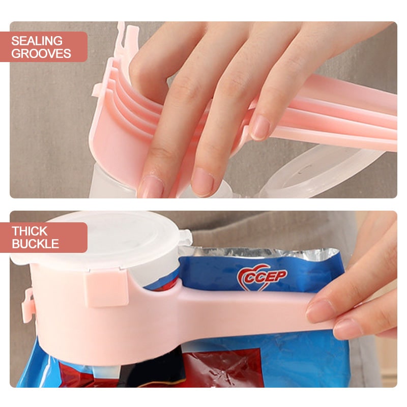 Bag Clips Dry Food Spout Assorted Pastel Colors Hinged Lid - Image 6