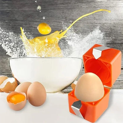 Baking Egg Holder Easy Orange Plastic Portable Travel Case - Image 1
