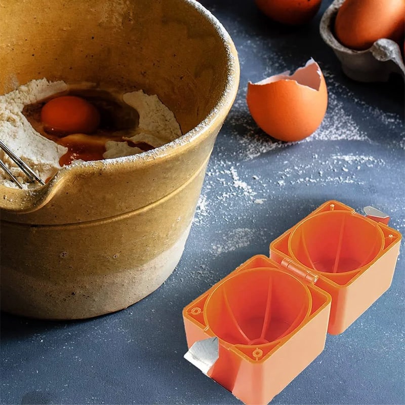 Baking Egg Holder Easy Orange Plastic Portable Travel Case - Image 11