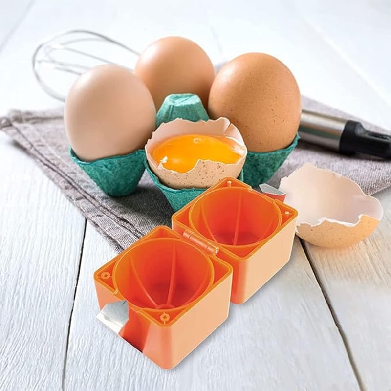 Baking Egg Holder Easy Orange Plastic Portable Travel Case - Image 12