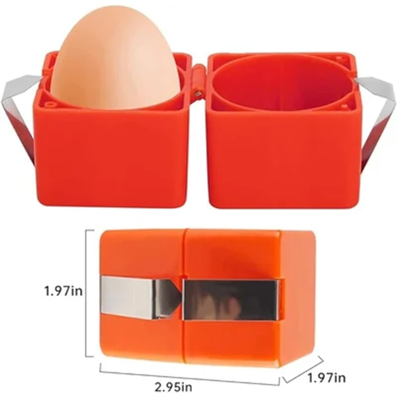 Baking Egg Holder Easy Orange Plastic Portable Travel Case - Image 14