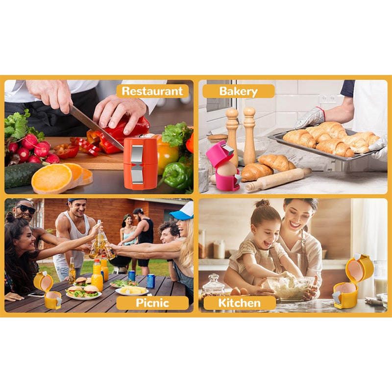 Baking Egg Holder Easy Orange Plastic Portable Travel Case - Image 6