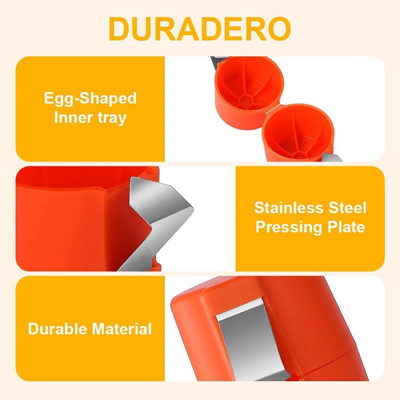 Baking Egg Holder Easy Orange Plastic Portable Travel Case - Image 9