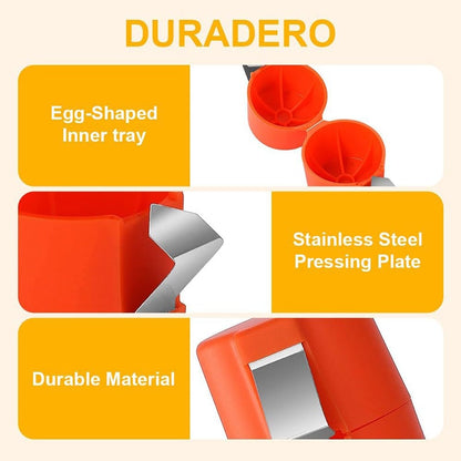 Baking Egg Holder Easy Orange Plastic Portable Travel Case - Image 9