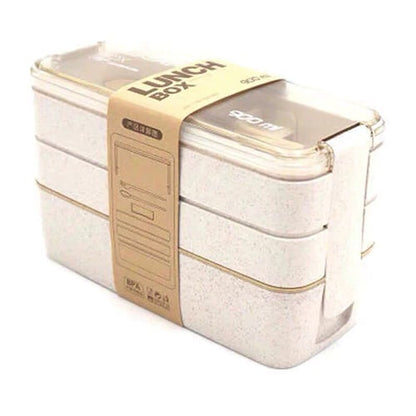 Bento Lunch Box with Cutlery Light Blue Plastic Clear Lid - Image 17