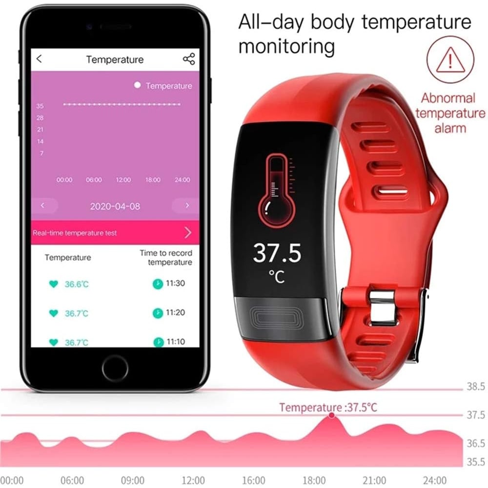Blood Pressure Monitoring Smart Watch Heart Fitness Tracker - Image 6