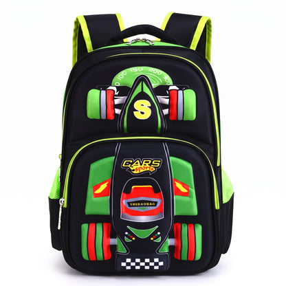 School Bag Primary 3D Racing Car Backpack 3d - studio