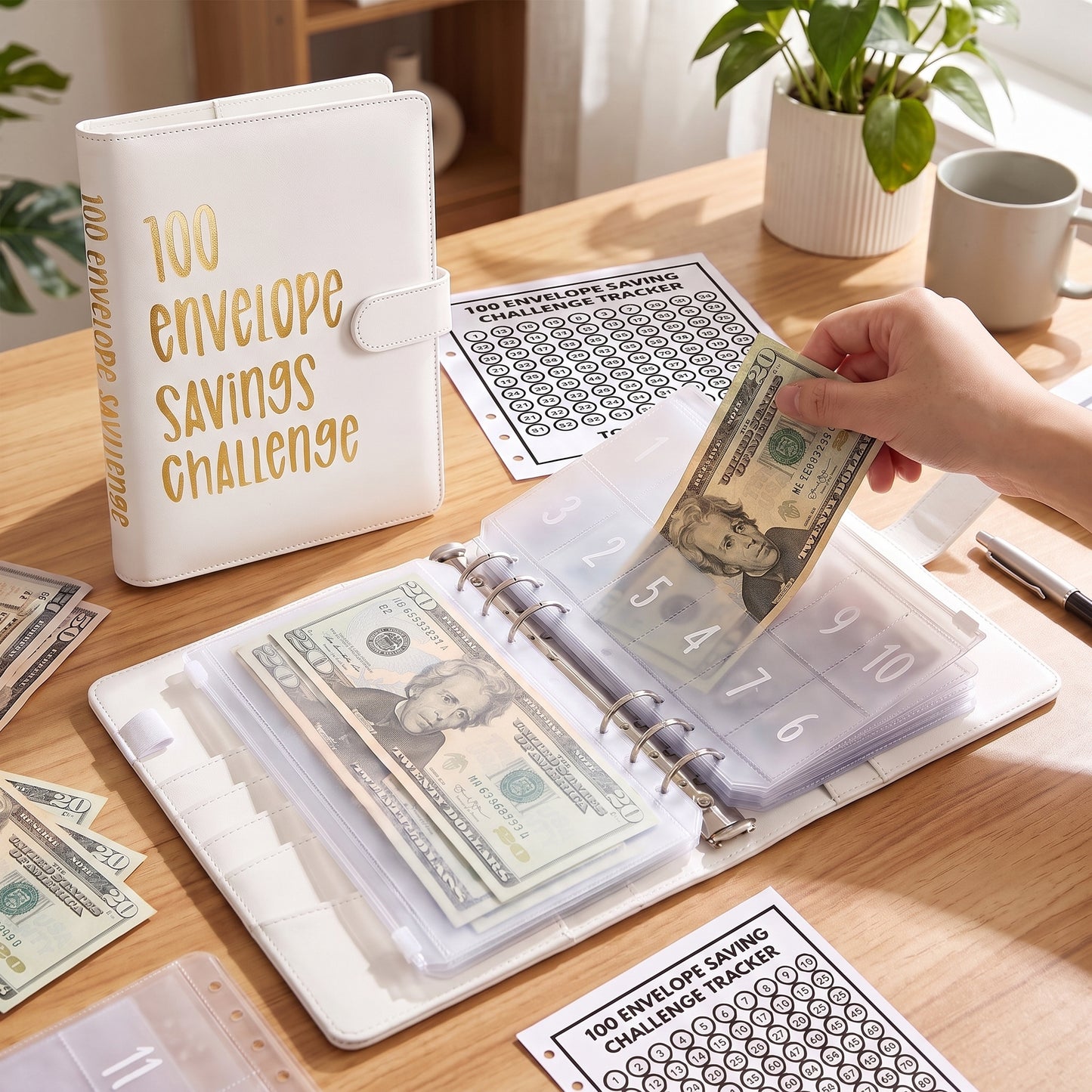 Budget Planner Budgeting Tool 100 Envelope Challenge Savings Binder - Image 18