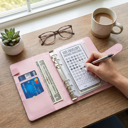 Budget Planner Budgeting Tool 100 Envelope Challenge Savings Binder - hero