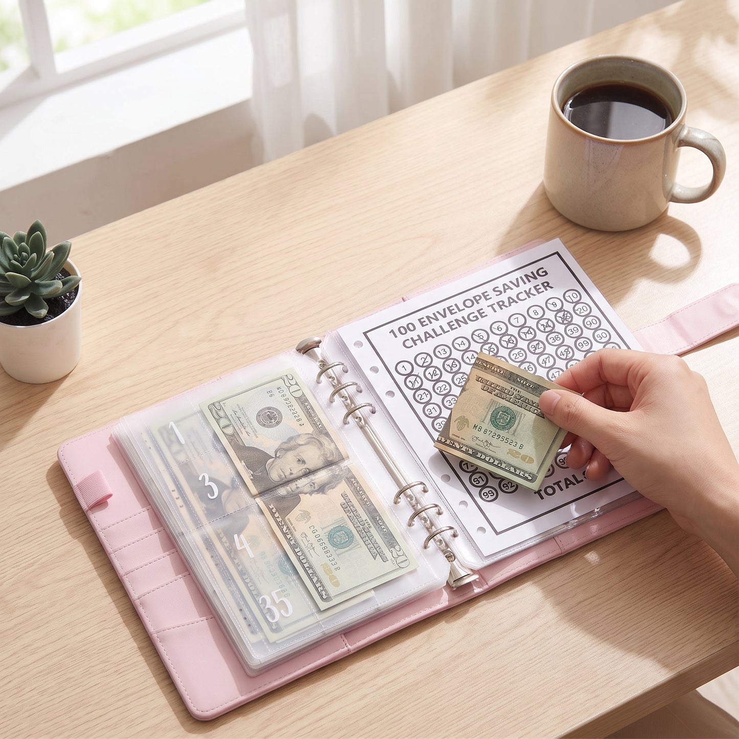 Budget Planner Budgeting Tool 100 Envelope Challenge Savings Binder - Image 17