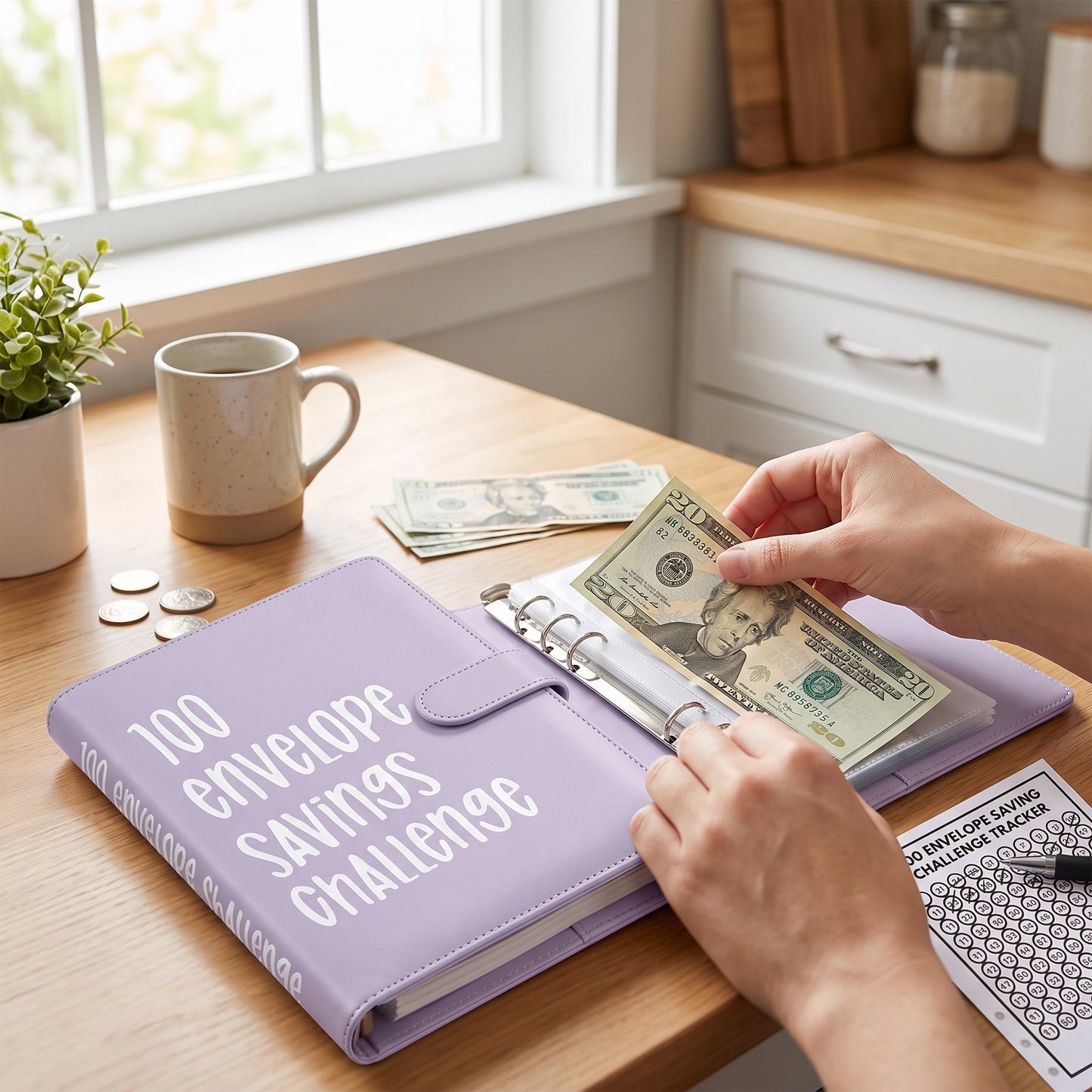Budget Planner Budgeting Tool 100 Envelope Challenge Savings Binder - Image 23