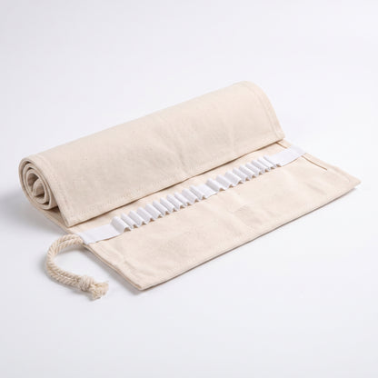 Pencil Case Pencil Holder Canvas Material Roll Up Pencil Roll - angle