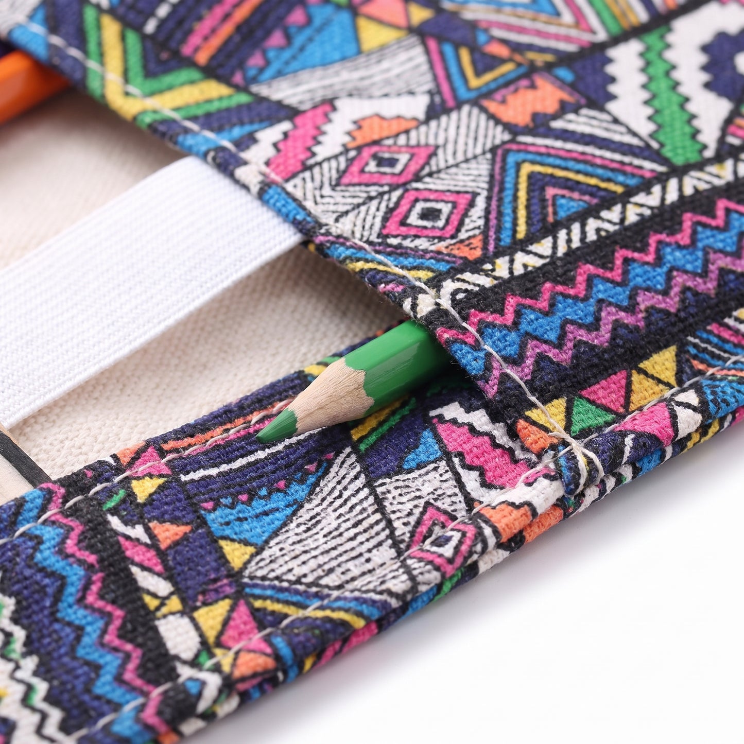 Pencil Case Pencil Holder Canvas Material Roll Up Pencil Roll - detail
