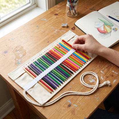 Pencil Case Pencil Holder Canvas Material Roll Up Pencil Roll - hero