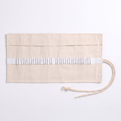 Pencil Case Pencil Holder Canvas Material Roll Up Pencil Roll - studio