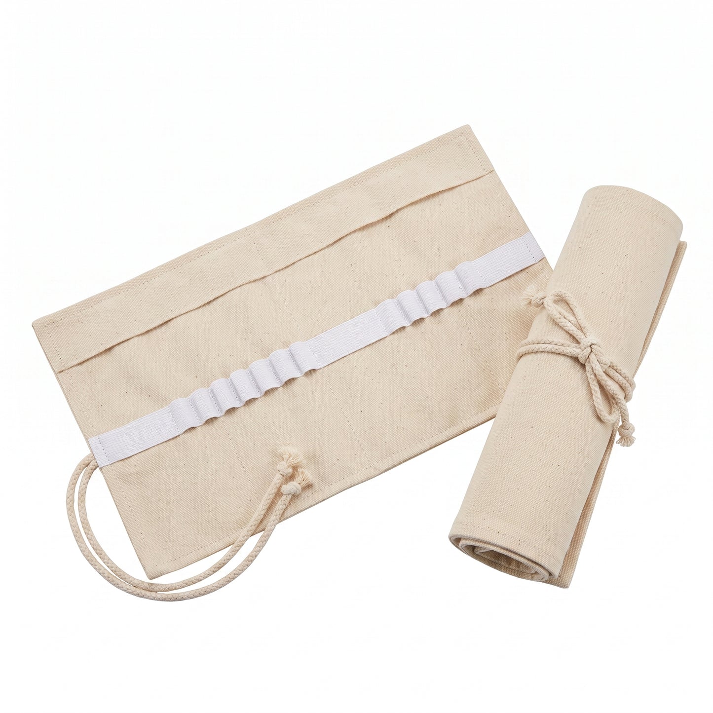 Pencil Case Pencil Holder Canvas Material Roll Up Pencil Roll - studio