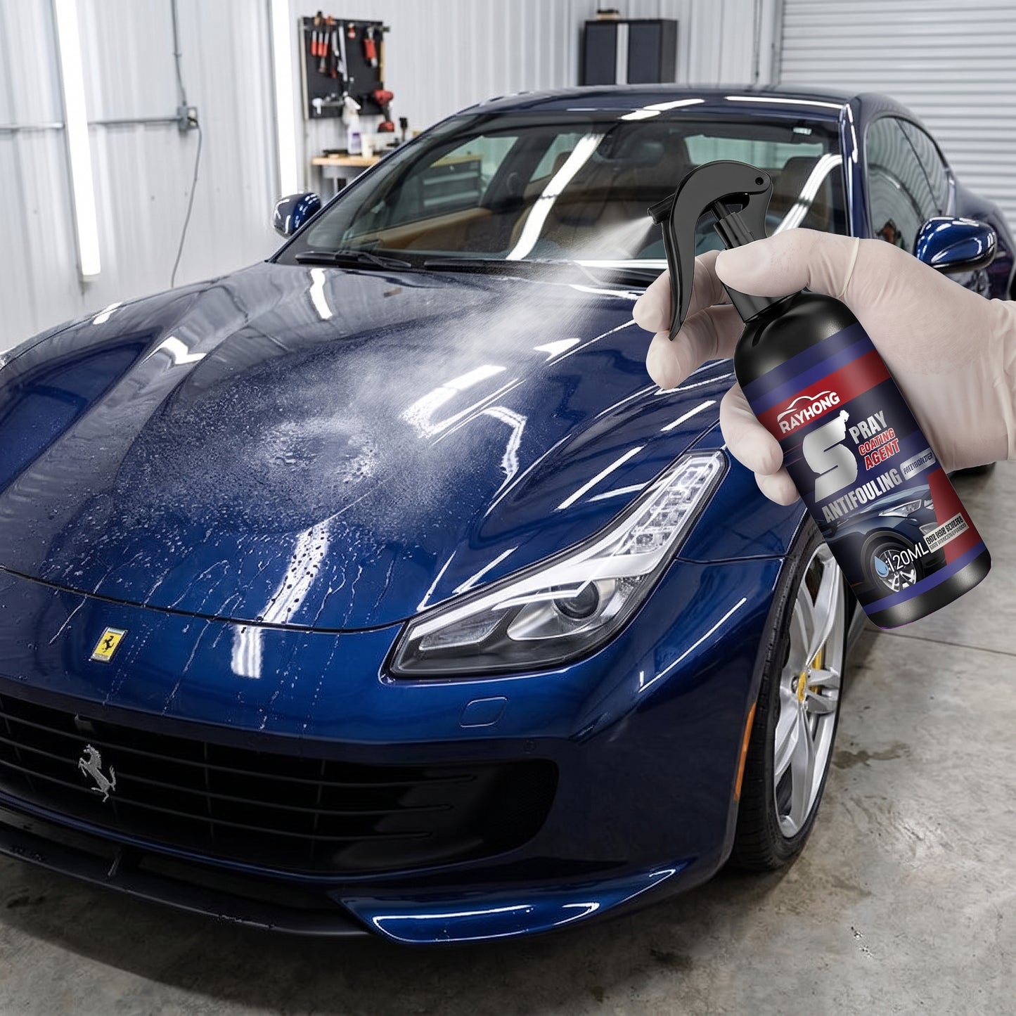 Car Detailing Vehicle Paint Protection Coating Spray Antifouling - in-use