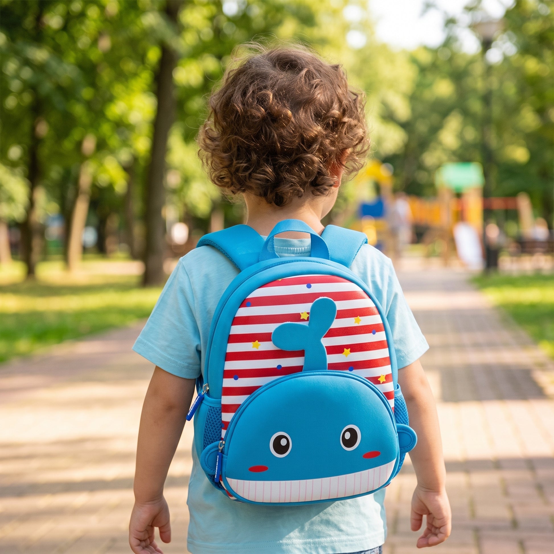 School Bag Childrens Backpack Animal Pocket Small Kids - in-use