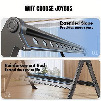 Clothes Drying Rack Foldable Garment With X-Frame Adjustable Rods And Removable Net - Image 3