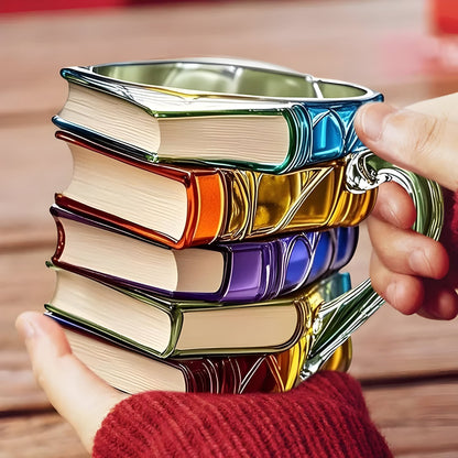 Coffee Mug Gift for Book Lovers Unique Glass Book Mug Book Coffee Cup - Image 4