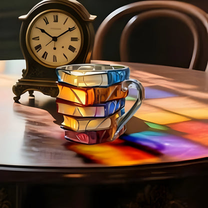 Coffee Mug Gift for Book Lovers Unique Glass Book Mug Book Coffee Cup - Image 7