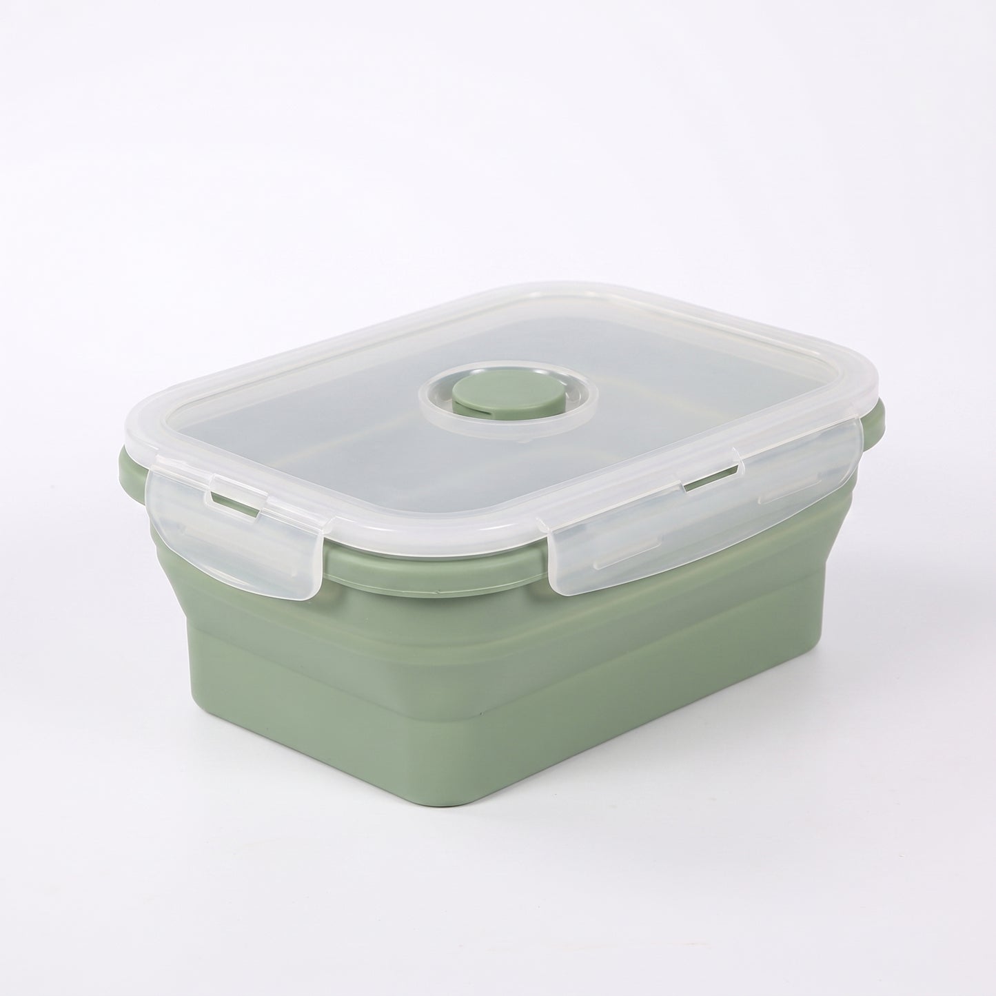 Lunch Box Collapsible Silicone Food Containers with Lids Storage - angle