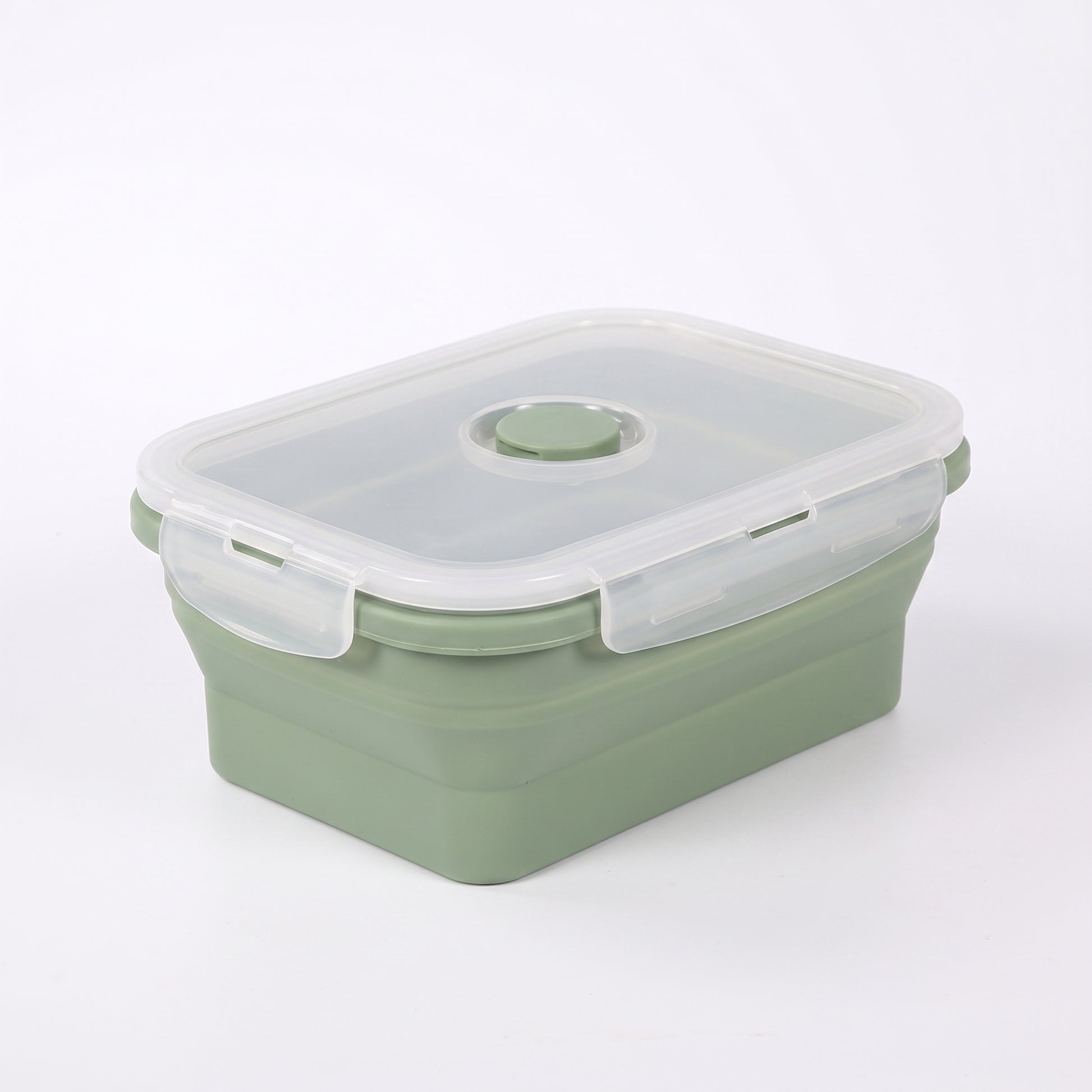 Lunch Box Collapsible Silicone Food Containers with Lids Storage - angle