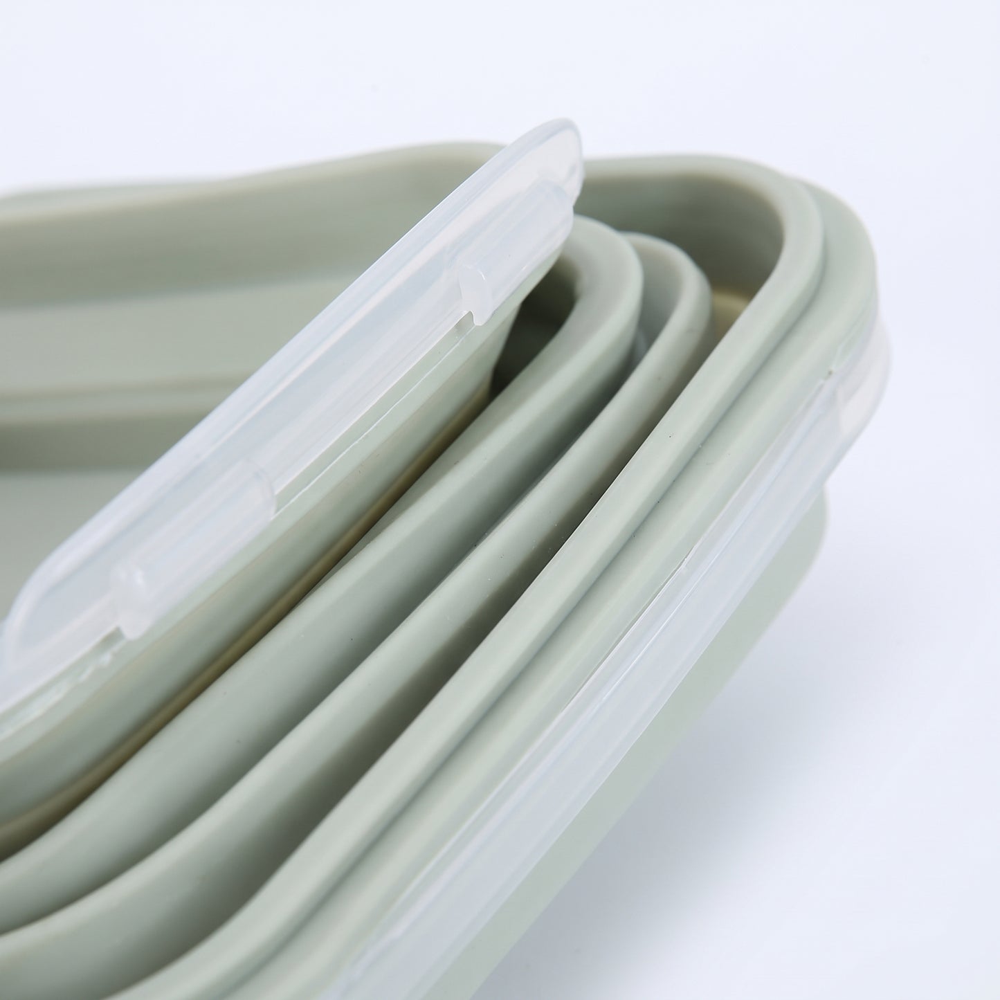 Lunch Box Collapsible Silicone Food Containers with Lids Storage - detail