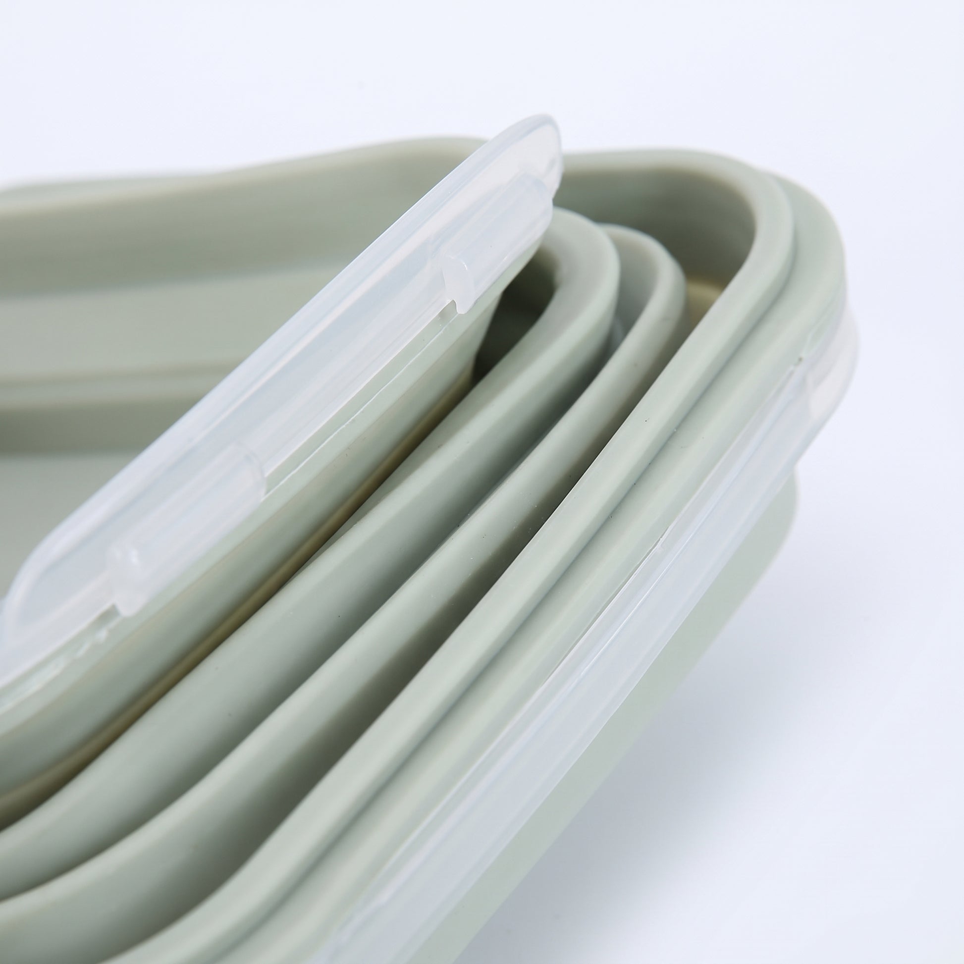 Lunch Box Collapsible Silicone Food Containers with Lids Storage - detail
