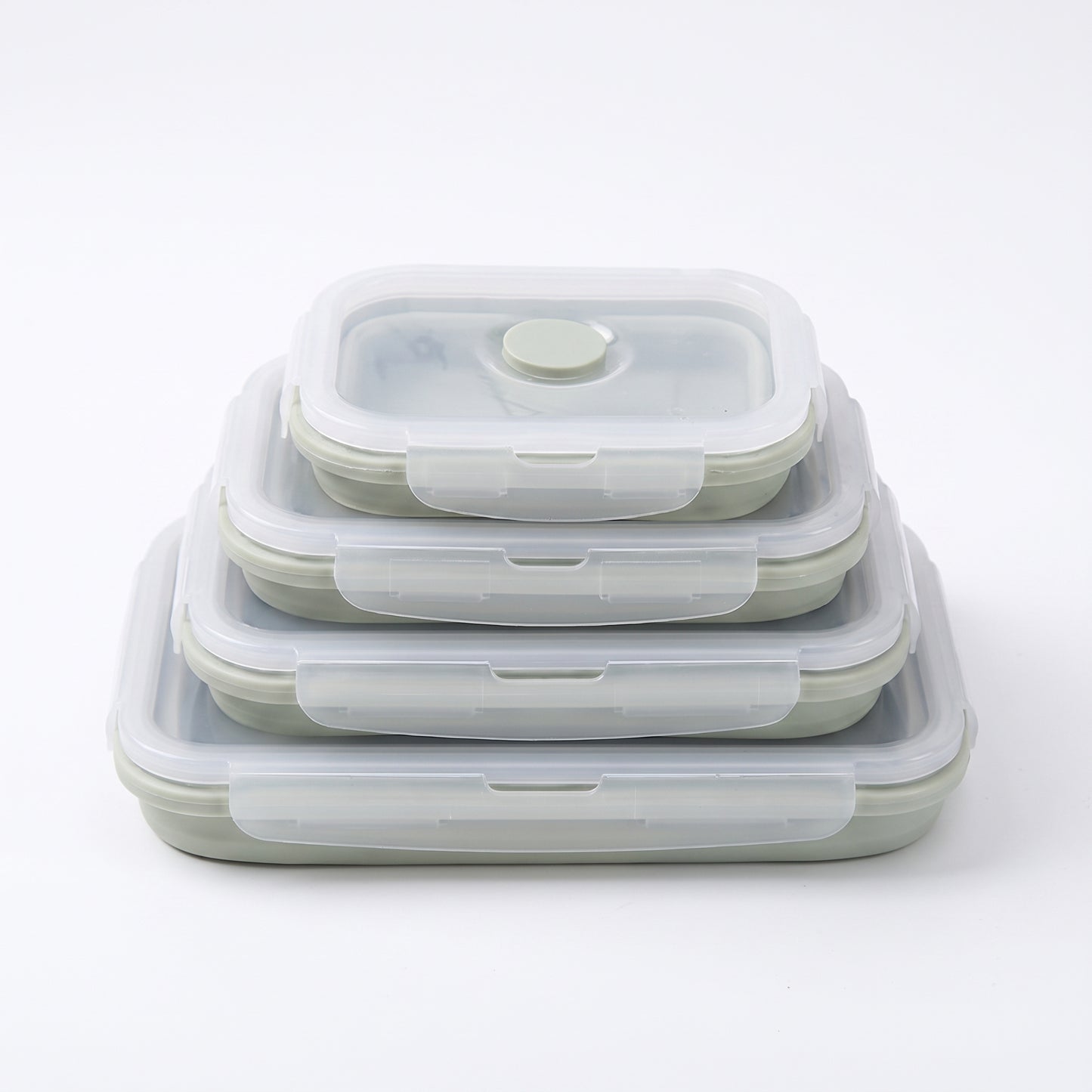 Lunch Box Collapsible Silicone Food Containers with Lids Storage - studio