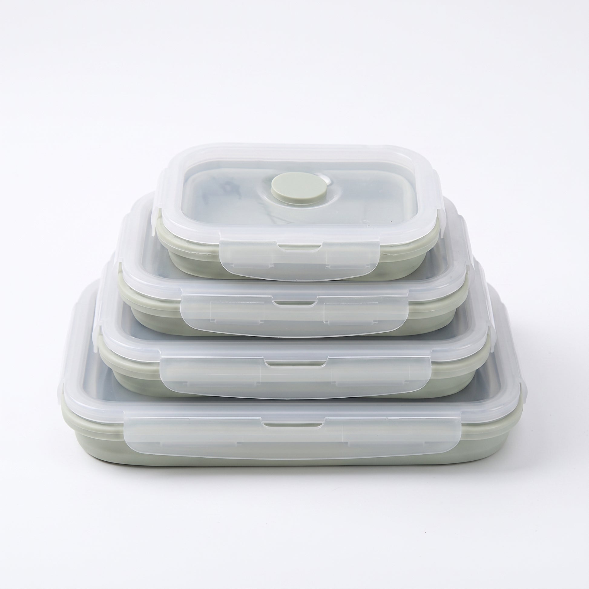 Lunch Box Collapsible Silicone Food Containers with Lids Storage - studio