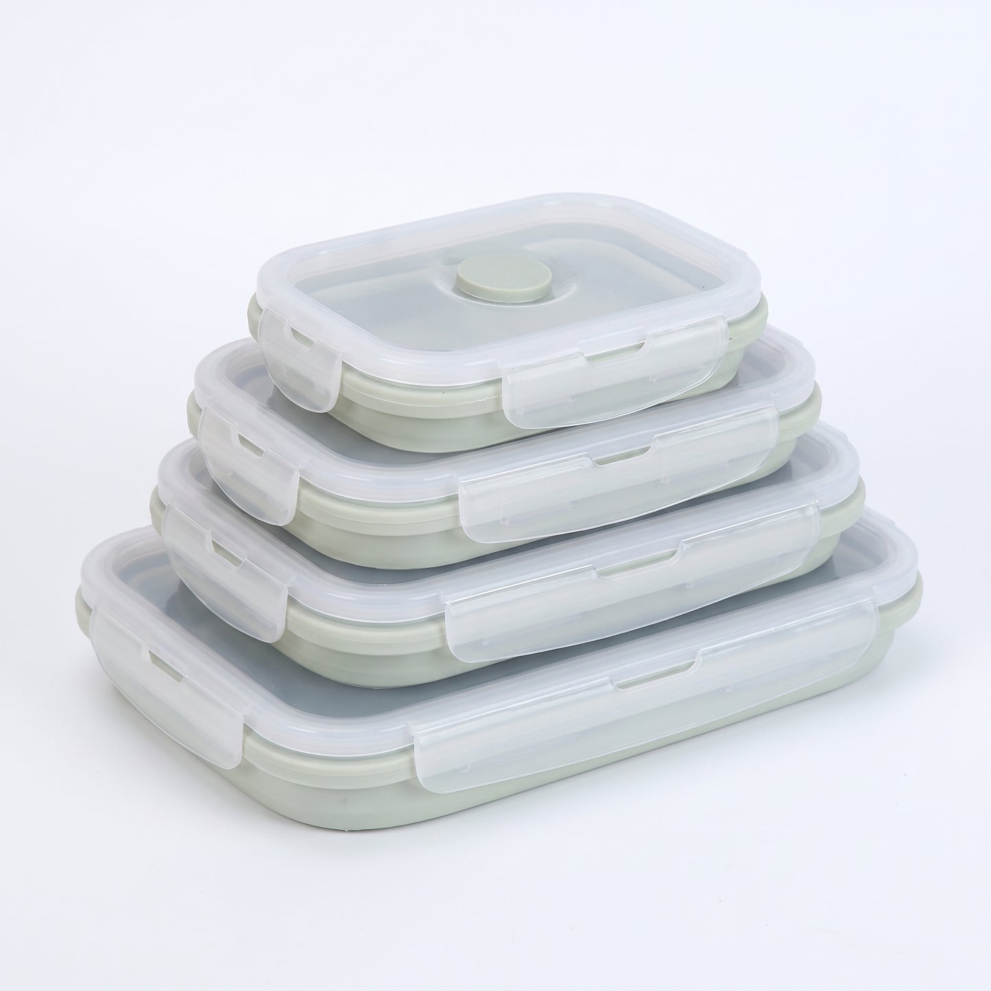 Lunch Box Collapsible Silicone Food Containers with Lids Storage - studio