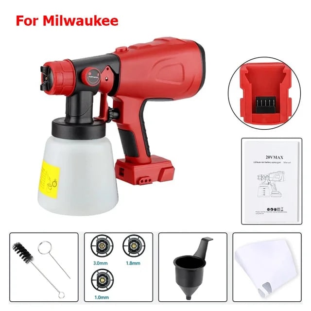 Cordless Paint Sprayer Electric Handheld With Portable Adjustable Spray Patterns And Non-slip Rubberized Handle - Image 10