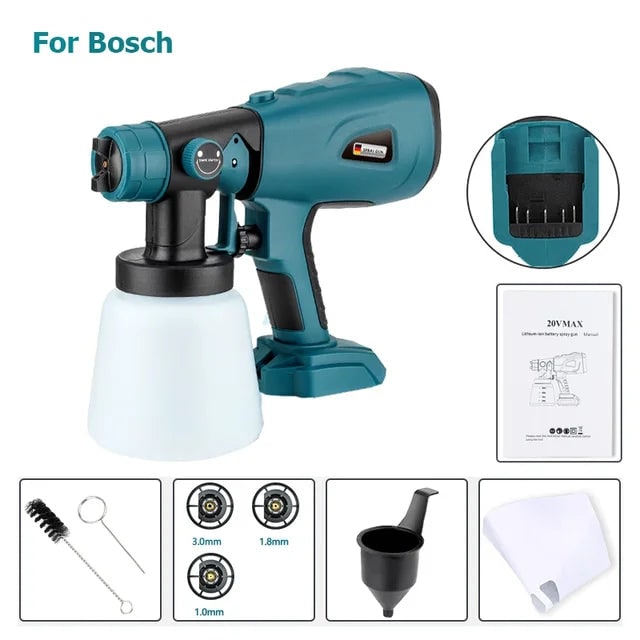 Cordless Paint Sprayer Electric Handheld With Portable Adjustable Spray Patterns And Non-slip Rubberized Handle - Image 9