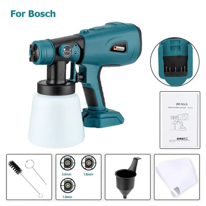 Cordless Paint Sprayer Electric Handheld With Portable Adjustable Spray Patterns And Non-slip Rubberized Handle - Image 9