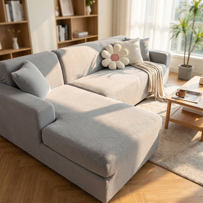 Couch Cover Stretch Sofa Cover Textured Fitted Sofa Slipcover - Image 8