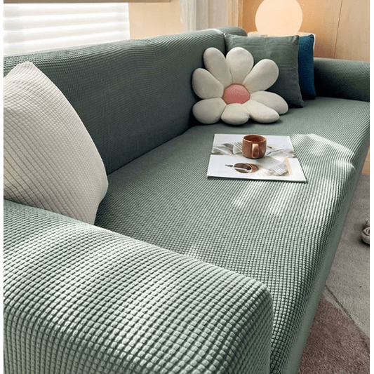 Couch Cover Stretch Sofa Cover Textured Fitted Sofa Slipcover - Image 2