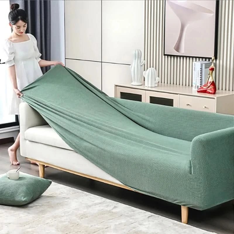 Couch Cover Stretch Sofa Cover Textured Fitted Sofa Slipcover - Image 5