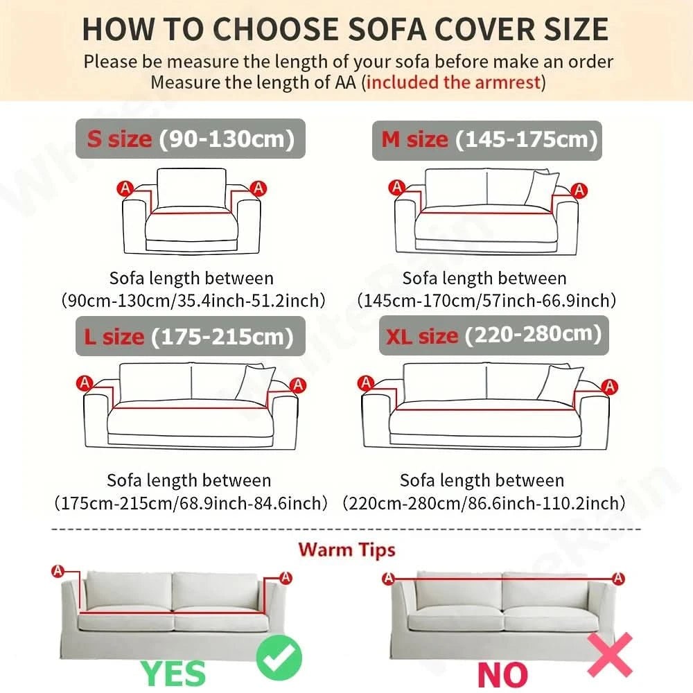 Couch Cover Stretch Sofa Cover Textured Fitted Sofa Slipcover - Image 6