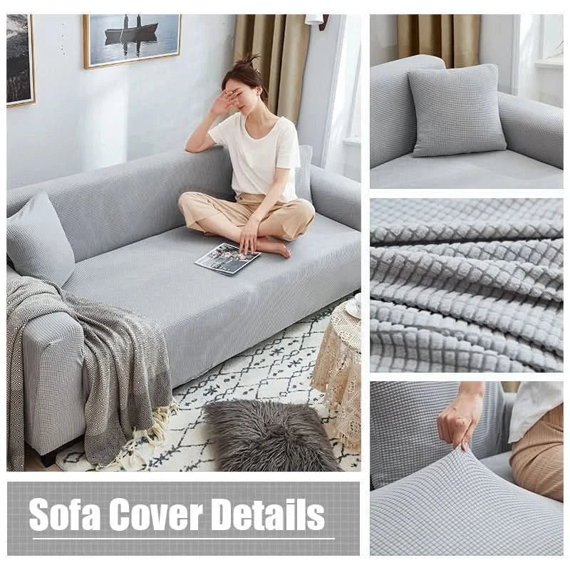 Couch Cover Stretch Sofa Cover Textured Fitted Sofa Slipcover - Image 7